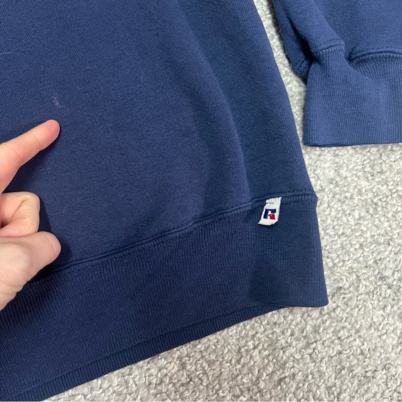 Vtg Kent State University Golden Flashes Sweatshirt XL Blue Russell Athletic 90s - Picture 4 of 9